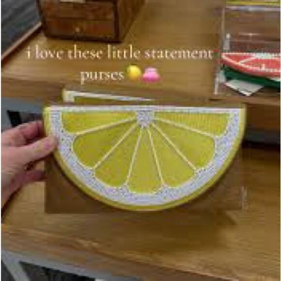 NWT Beaded Lemon Travel Folio w/ mirror jewelry storage clutch Viral On TikTok! - Picture 10 of 11